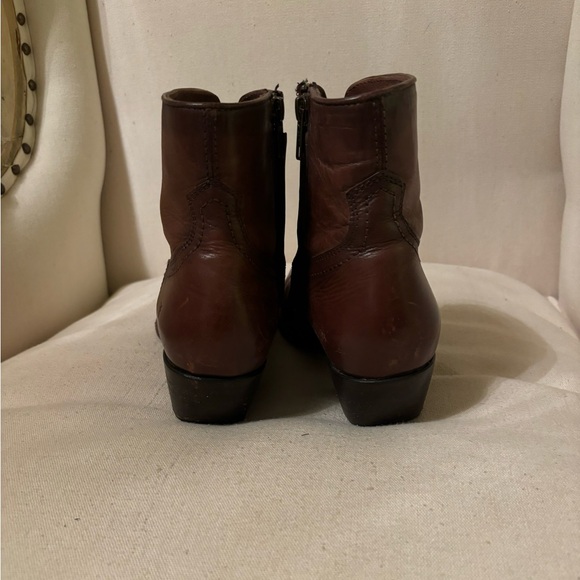 Frye brown western ankle boots/booties - Picture 8 of 10